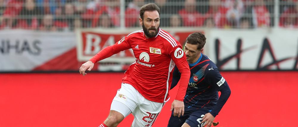 Lucas Tousart (l.) will mit Union unbedingt die Klasse halten. Mit Hertha BSC ist ihm das nicht gelungen.