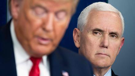 Mike Pence und Donald Trump auf einer Aufnahme aus dem Jahr 2020.