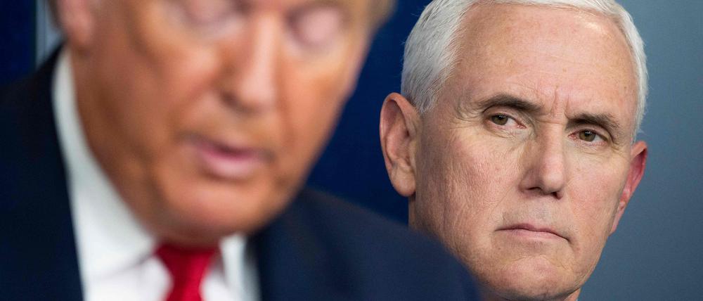 Mike Pence und Donald Trump auf einer Aufnahme aus dem Jahr 2020.