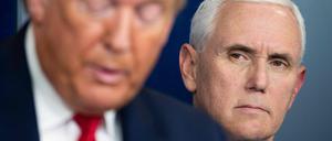 Mike Pence und Donald Trump auf einer Aufnahme aus dem Jahr 2020.