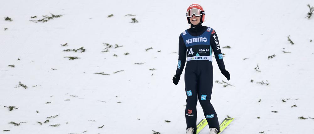 Katharina Schmid hat die Marke von 200 Metern noch nicht übersprungen.