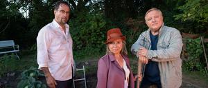 Bewährtes Team, Jan Josef Liefers, Christine Urspruch und Axel Prahl. 
