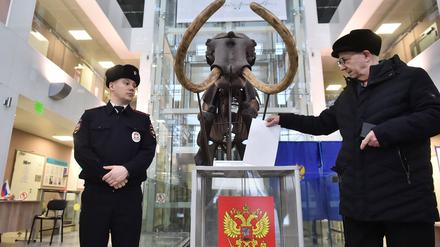 Stimmabgabe in Novosibirsk.