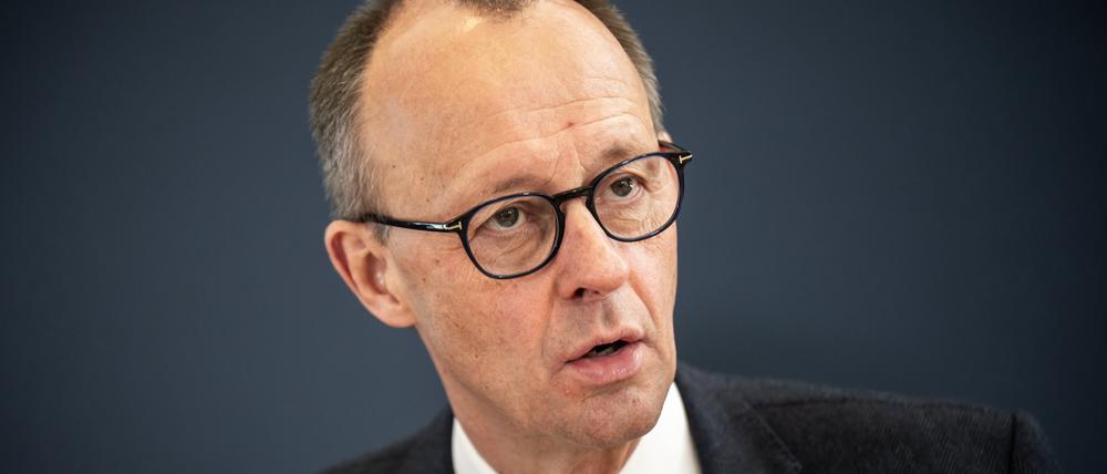 CDU-Chef Friedrich Merz bei einem Bundestagstermin Mitte März.