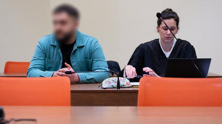 Der Angeklagte beim Prozess in München