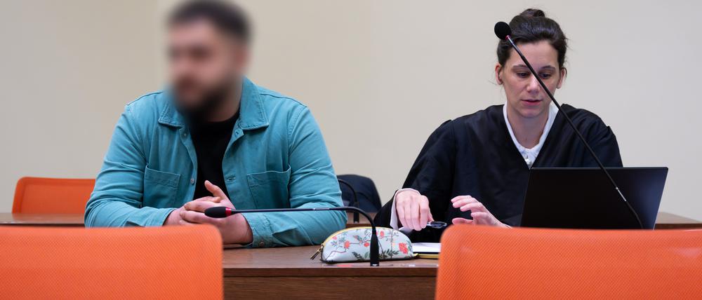 Der Angeklagte beim Prozess in München