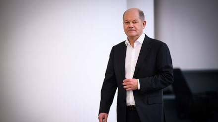 Bundeskanzler Olaf Scholz (SPD) kommt zur konstituierenden Sitzung des Expertenrates „Gesundheit und Resilienz“.