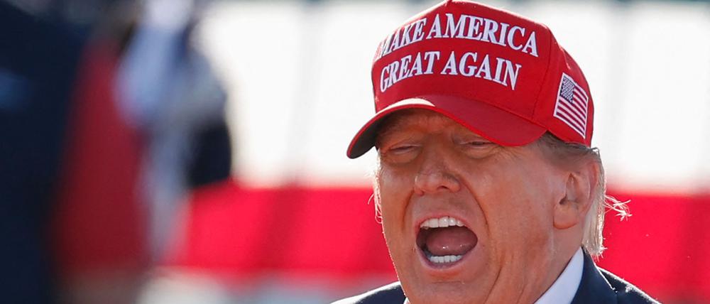 Donald Trump kann eine Millionen-Strafzahlung nicht garantieren.