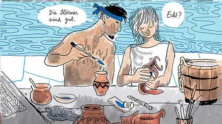 Eine Szene aus „Atan von den Kykladen“ von Judith Vanistendael