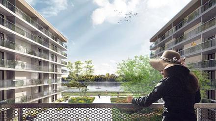 Neubau Rauchstraße, Berlin-Spandau, Wasserstadt. 