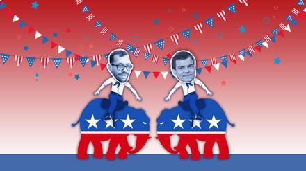 Benjamin Wolfmeier und Ralph Freund im Clinch (Illustration).