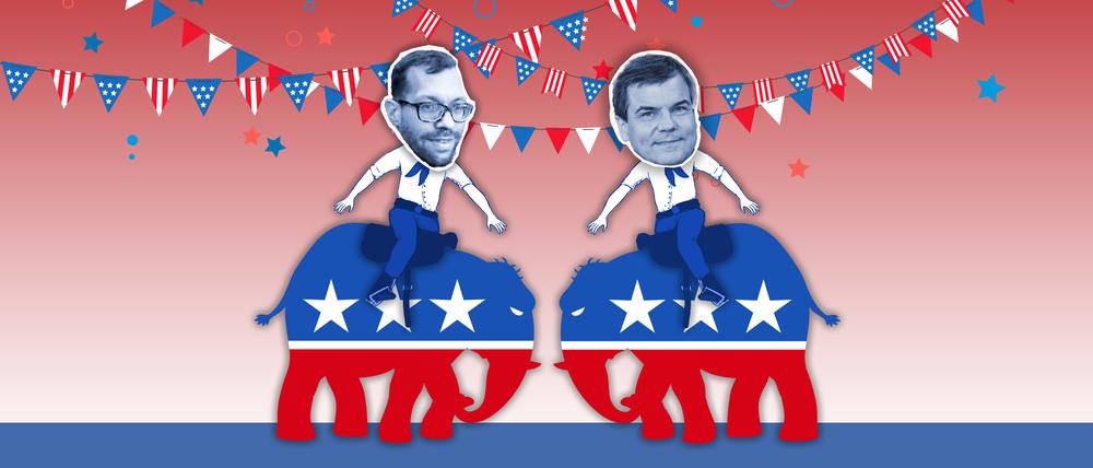 Benjamin Wolfmeier und Ralph Freund im Clinch (Illustration).