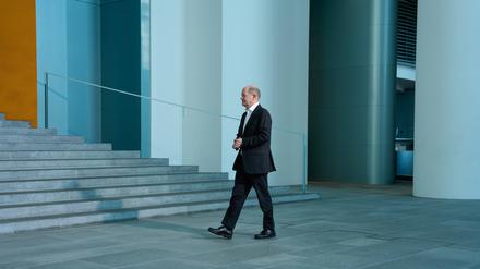 Lässt sich dieser Mann entschlüsseln? Bundeskanzler Olaf Scholz diese Woche im Kanzleramt.