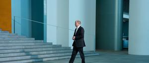 Lässt sich dieser Mann entschlüsseln? Bundeskanzler Olaf Scholz diese Woche im Kanzleramt.