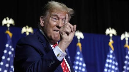 Hat Oberwasser nach dem Erfolg an der Börse: Donald Trump: