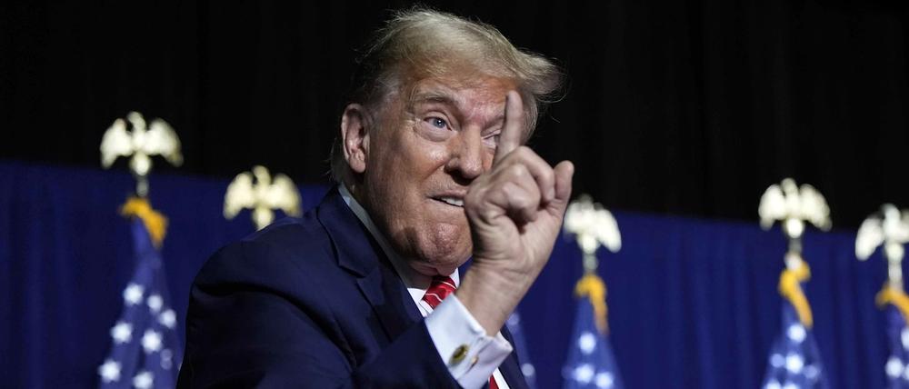 Hat Oberwasser nach dem Erfolg an der Börse: Donald Trump: