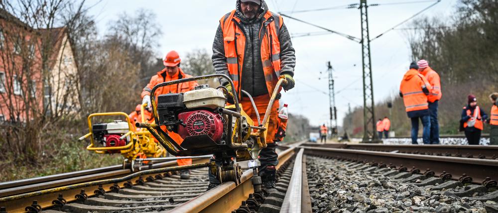 Bahnbaustelle in Bochum