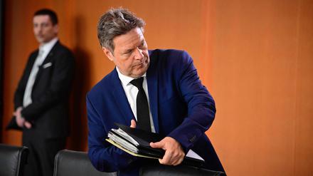 Wirtschaftsminister Robert Habeck am Mittwoch im Bundeskabinett.