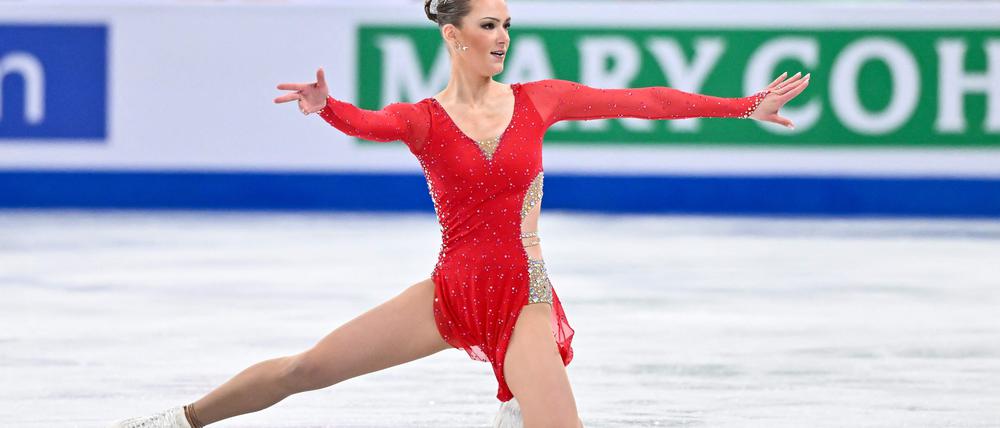 Lief nicht gut. Kristina Isaev im Kurzprogramm.