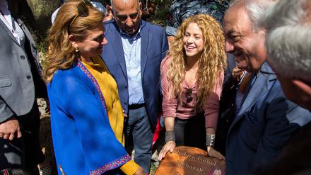 Shakira bei ihrem Besuch im libanesischen Tannourine 2018