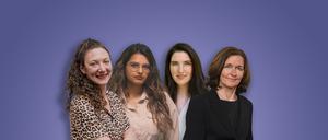 Sie werden am Freitag ausgezeichnet (v.l.n.r.): Petra Teufel (FDP), Hibba Kauser (SPD), Malena Todt (Grüne) und Ute Gremmel-Geuchen (CDU).