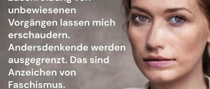 Die AfD Göppingen wirbt mit einem durch eine Künstliche Intelligenz (KI) erstelltem Foto. 