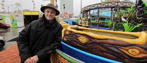 Christoph Meyer an der Wildwasserbahn, einem der neuen Höhepunkte.