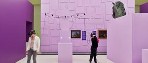 Blick in die Ausstellung im Humboldt Forum.
