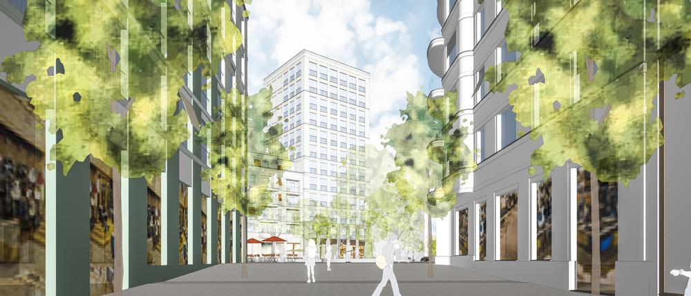 Das höchste Gebäude im neuen Quartier wird ein 13-Geschosser sein.