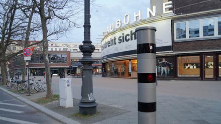 Erneut ersetzter Blitzer am Kurfürstendamm.