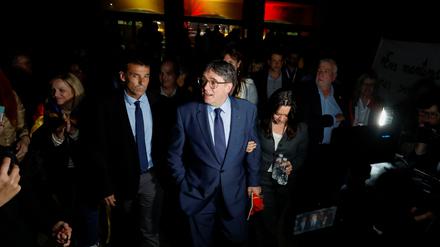 Carles Puigdemont im französischen Elne.