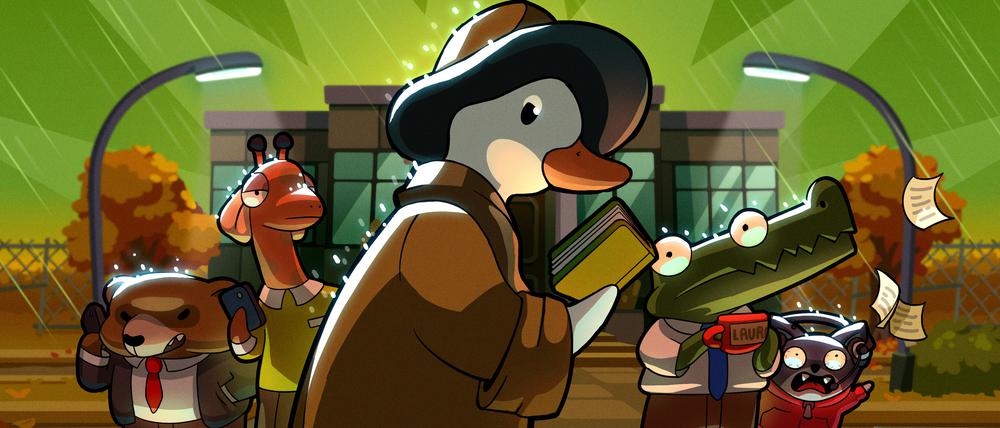 Eugene McQuacklin, der Protagonist von „Duck Detective: The Secret Salami“
