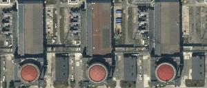 Dieses von Planet Labs PBC zur Verfügung gestellte Foto zeigt das Kernkraftwerk Saporischschja aus der Vogelperspektive (Archivbild vom 07.07.2023).