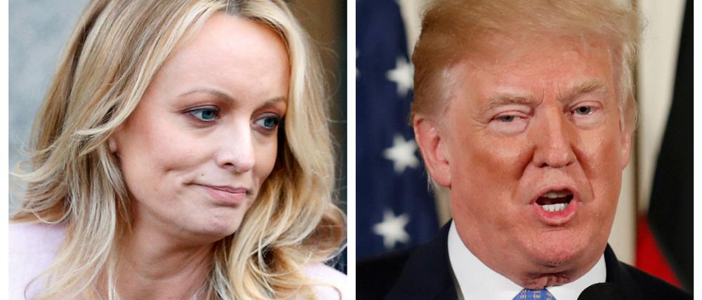 Donald Trump soll Zahlungen an Stephanie Clifford, auch bekannt unter ihrem Künstlernamen Stormy Daniels, unrechtmäßig verbucht haben.