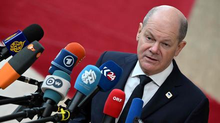 Der deutsche Kanzler: Olaf Scholz (SPD).