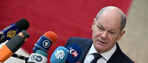 Der deutsche Kanzler: Olaf Scholz (SPD).
