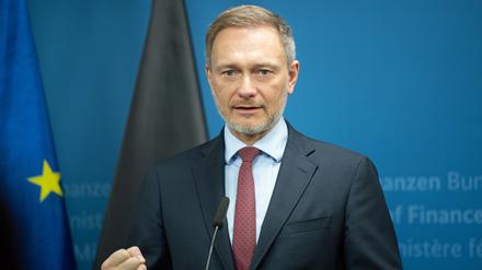 Christian Lindner (FDP), Bundesfinanzminister.