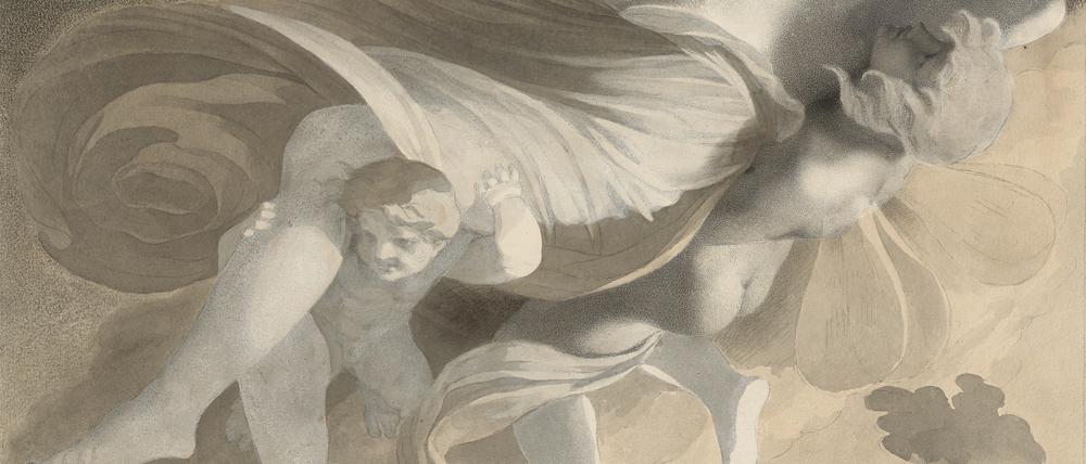 Pierre-Paul Prud’hon: „L’Enlèvement de Psyché“, um 1808.