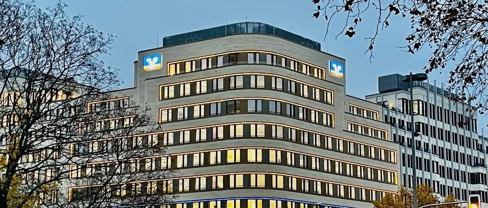 Die neue Zentrale der Berliner Volksbank in der Bundesallee 206 in Berlin-Wilmersdorf.