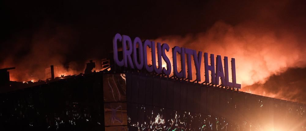 Die Terroristen griffen die Konzerthalle in Krasnogorsk bei Moskau an.