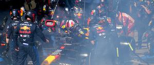 Nichts ging mehr für Max Verstappen, der erstmals seit 2022 wieder einen Ausfall seines Red Bulls hinnehmen musste.