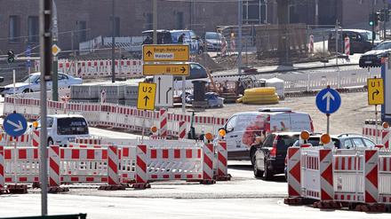 In den Ferien werden in Potsdam mehrere Baustellen eingerichtet. 