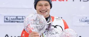 Hat ordentlich zu schleppen. Marco Odermatt gewann vier der fünf Weltcup-Wertungen in dieser Saison.