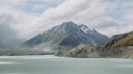 Der Tasman-Gletscher in den Neuseeländischen Alpen auf der Südinsel.