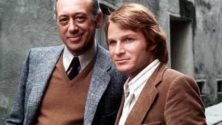 Fritz Wepper (rechts) an der Seite von Horst Tappert in der Krimireihe „Derrick“. 