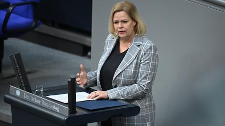 Nancy Faeser (SPD), Bundesministerin für Inneres und Heimat.