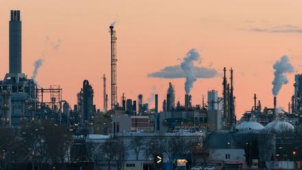 Gelände des Chemiekonzerns BASF in Ludwigshafen (Rheinland-Pfalz).