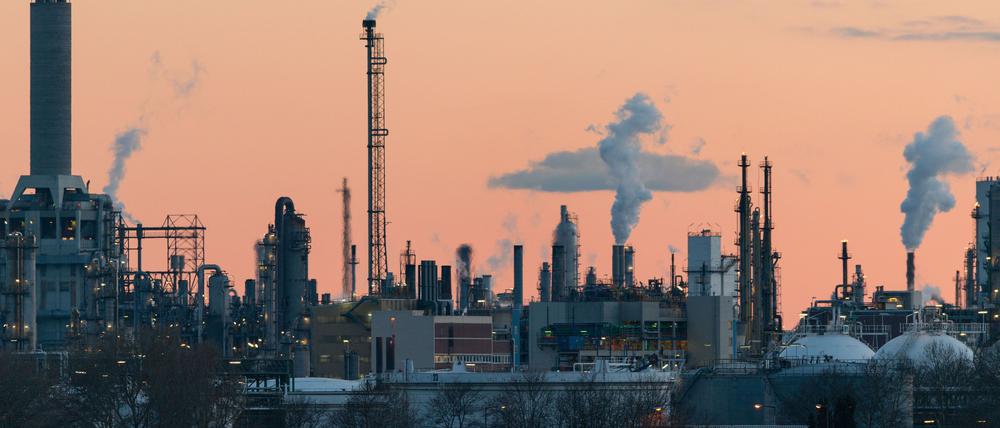Gelände des Chemiekonzerns BASF in Ludwigshafen (Rheinland-Pfalz).
