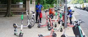 Gelegentlich ein Ärgernis und fehl am Platz: E-Scooter in Berlin