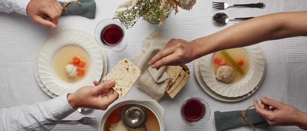 Seder-Mahl an Pessach.